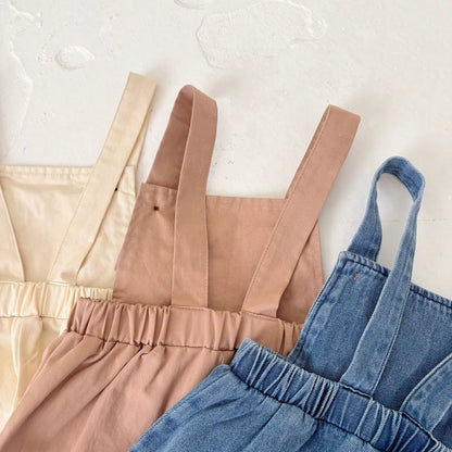 Summer Arrival Baby Girls Sleeveless Simple Denim Overalls Rompers, MyKids-USA®, Baby One-Pieces, MyKids-USA -  -  -  -  -  -  - 