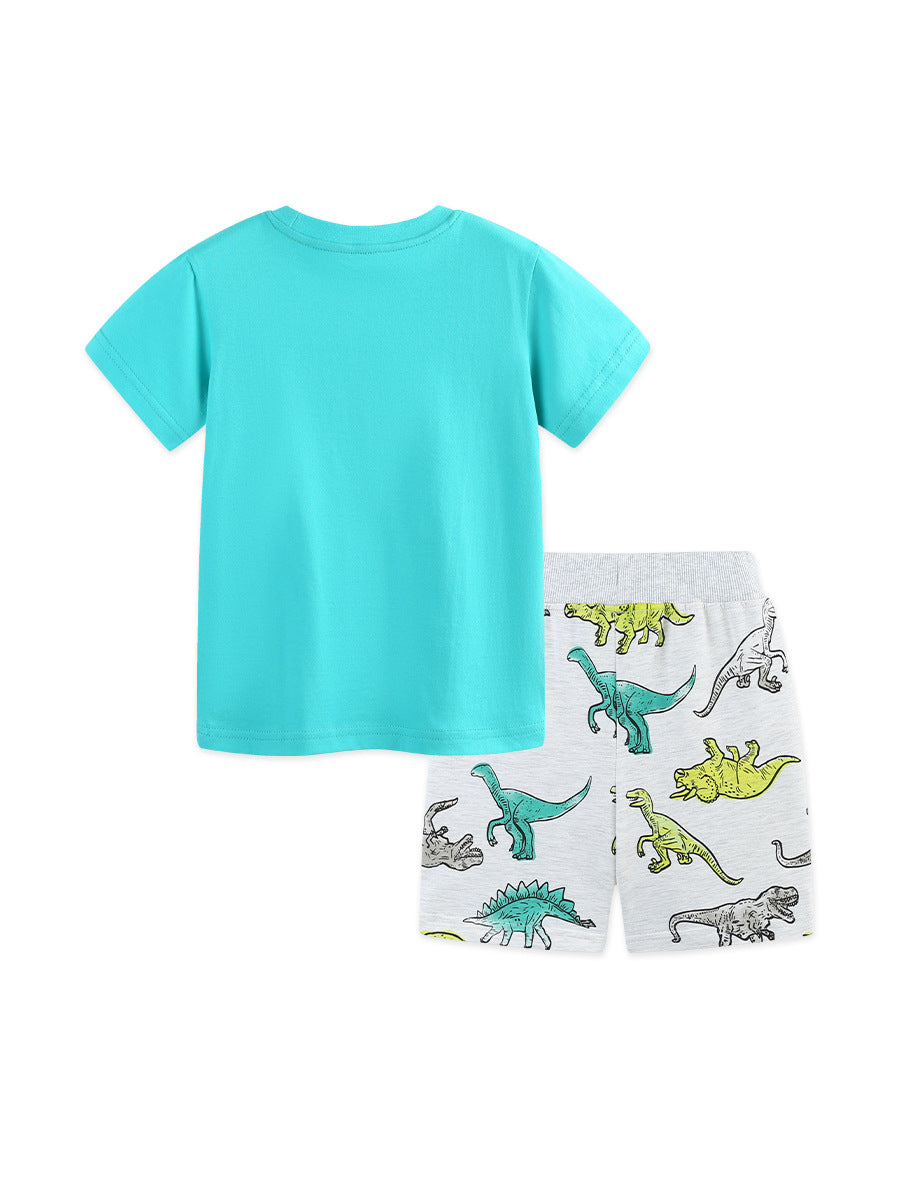 Arrival Summer Baby Kids Boys Short Sleeves Animals Cartoon Pattern T-shirt and Shorts Clothing Set, MyKids-USA®, Baby & Children's Outfits, MyKids-USA -  -  -  -  -  -  - .