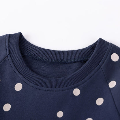 Autumn and Spring Arrival Unicorn Cartoon and Dots Pattern Long Sleeves Dress for Stylish Girls, MyKids-USA®, Baby & Toddler Dresses, MyKids-USA -  -  -  -  -  -  - 