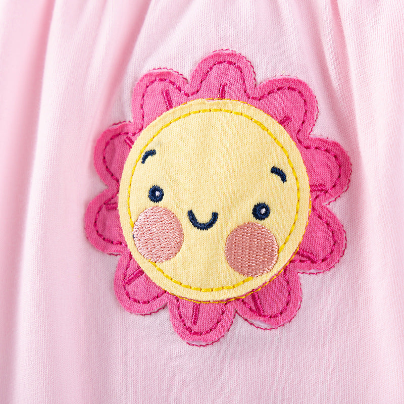 Summer Hot Selling Baby Kids Girls Short Sleeves Flowers Cartoon Pattern T-shirt and Pants Clothing Set, MyKids-USA®, Baby & Toddler Outfits, MyKids-USA -  -  -  -  -  -  - .