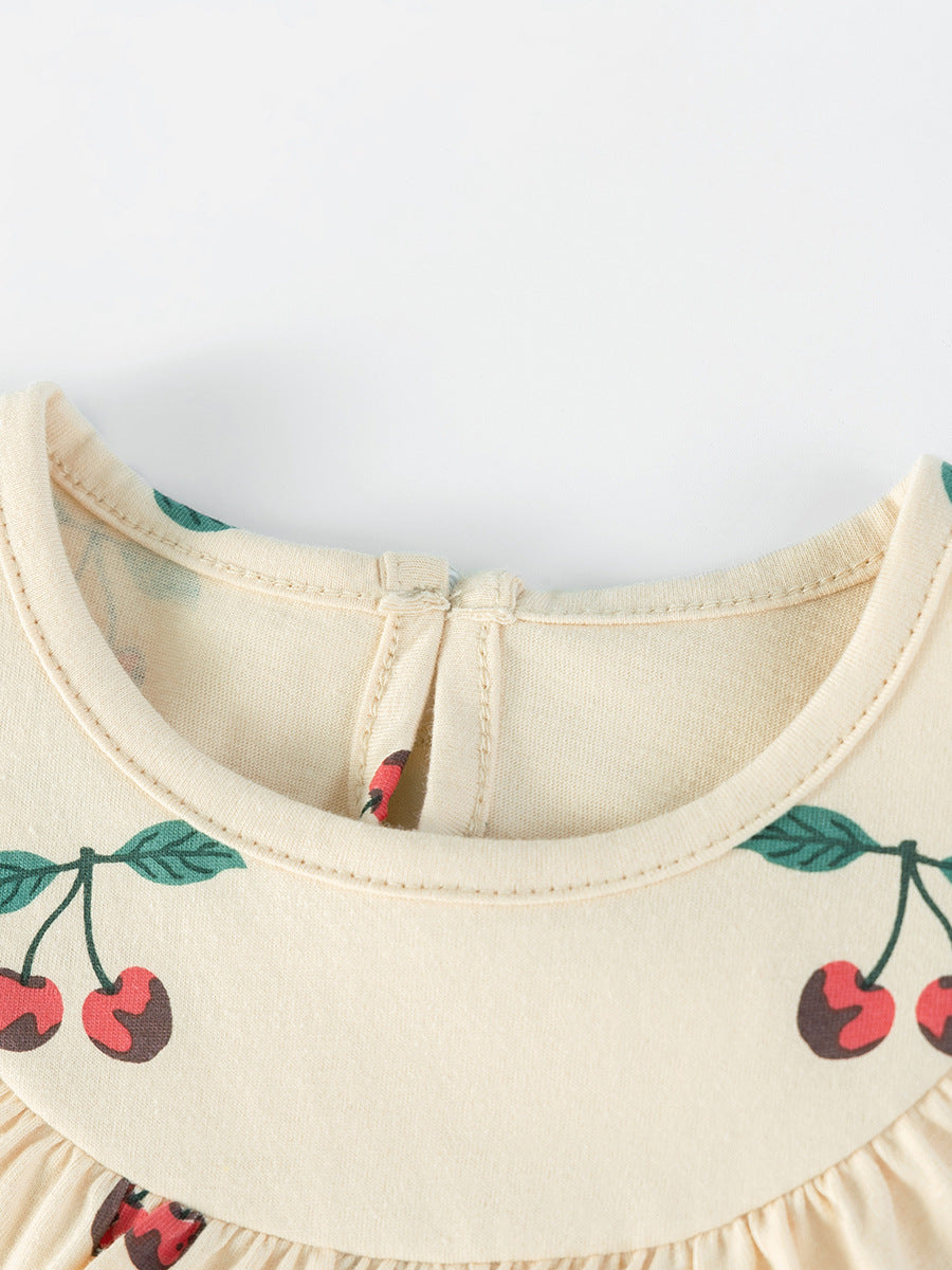 Summer Arrival Cherry Pattern Sleeveless Dress for Stylish Girls, MyKids-USA®, Baby & Children's Dresses, MyKids-USA -  -  -  -  -  -  - .