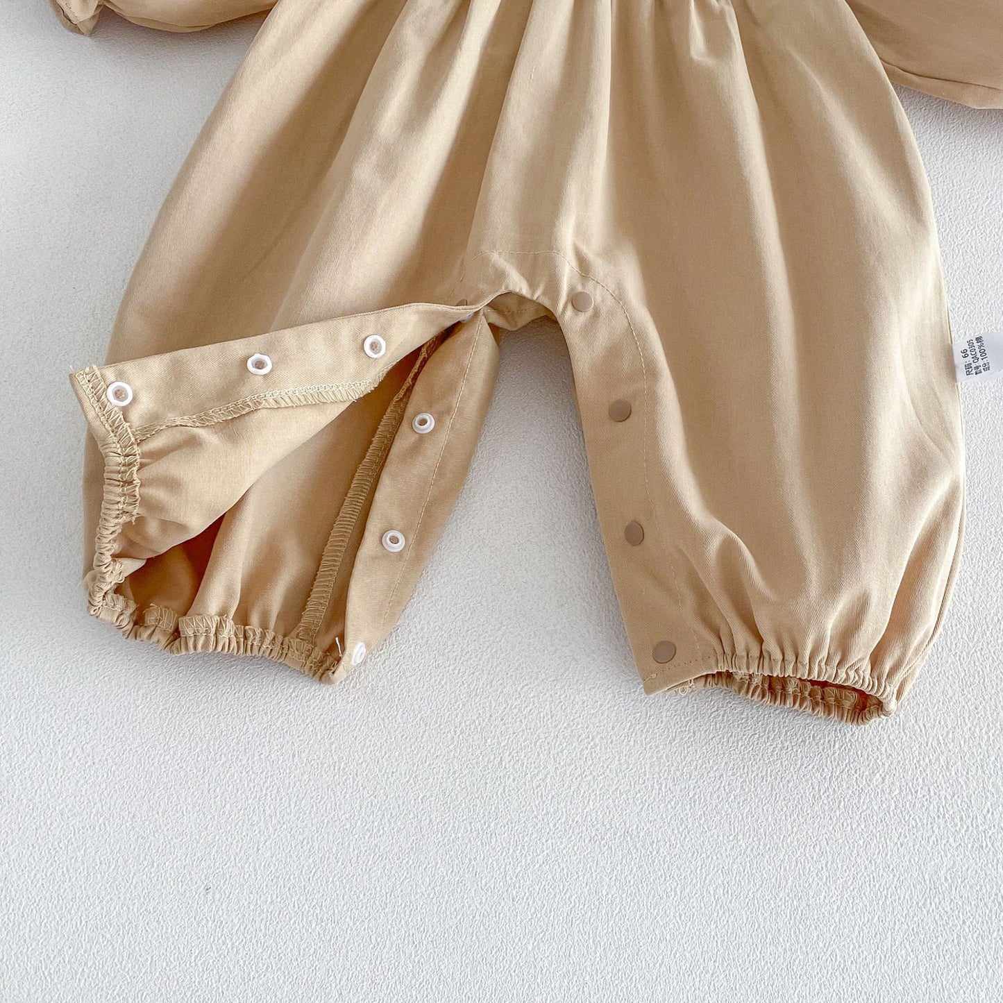 Autumn Arrival Baby Girls Long Sleeves Casual Flowers Embroidered Rompers