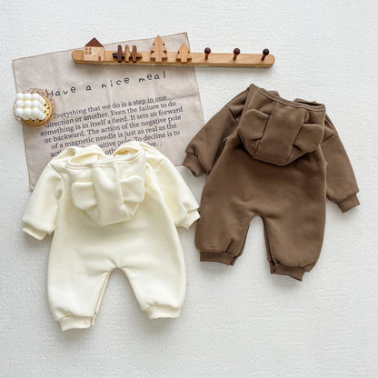 Winter and Autumn Arrival Baby Unisex Long Sleeves Animals Cartoon Pattern Hooded Rompers, MyKids-USA®, Baby One-Pieces, MyKids-USA -  -  -  -  -  -  - 