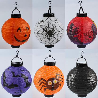 Halloween 4 pieces Set Handheld Halloween Pumpkin Paper Lantern Hanging Light-Up Pendant, MyKids-USA®, Seasonal & Holiday Decorations, MyKids-USA -  -  -  -  -  -  - 