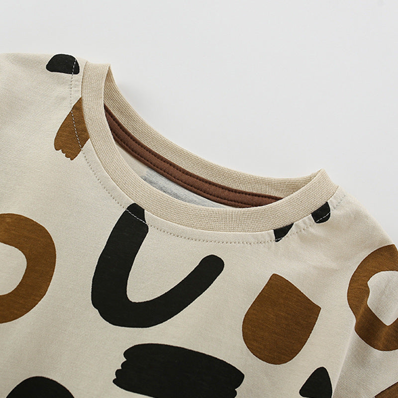 Summer Baby Kids Geometric Pattern T-shirt and Shorts Clothing Set for Boys, MyKids-USA®, Baby & Toddler Outfits, MyKids-USA -  -  -  -  -  -  - 