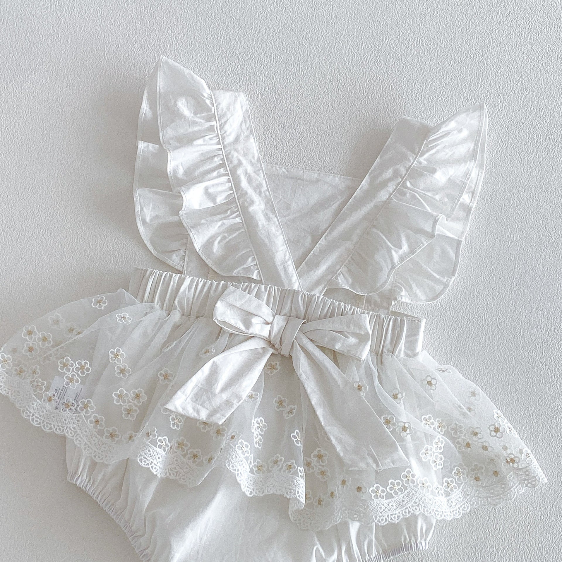 Summer Arrival Baby Girls Fly Sleeves Flowers Pattern Bodysuit, MyKids-USA®, Baby One-Pieces, MyKids-USA -  -  -  -  -  -  - .