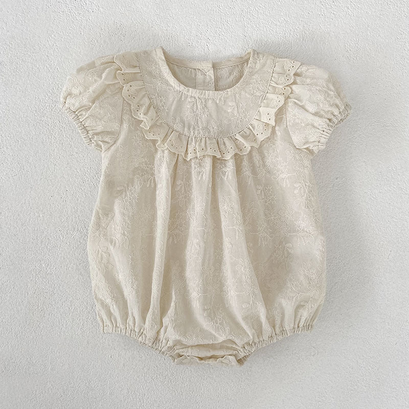 Arrival Summer Flowers Pattern Embroidered Baby Kids Girls Onesies and Clothing Sets – Princess Sister Matching Set, MyKids-USA®, Baby & Children's Outfits, MyKids-USA - Size/Age - 66 (3-6M) - Color - Apricot -  -  - TR2604172323-A.