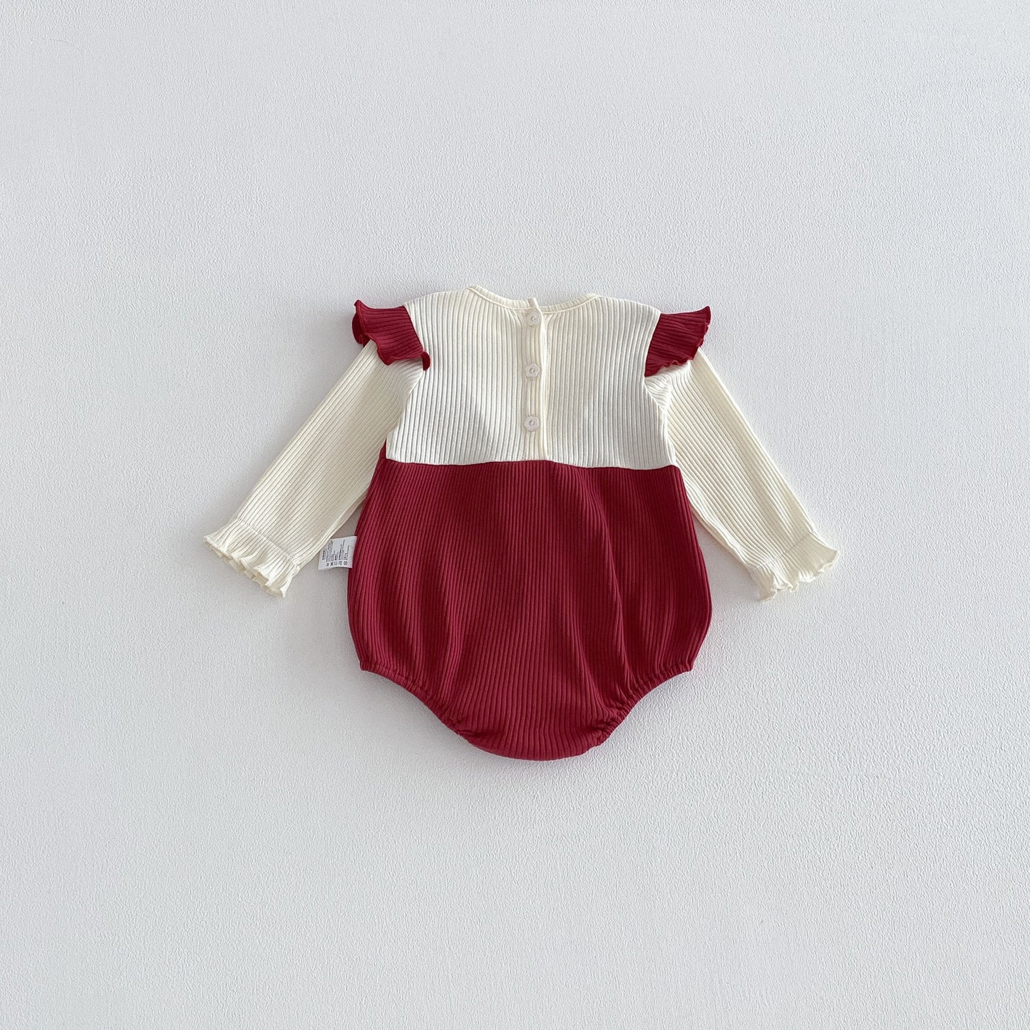 Spring Arrival Baby Girls Long Sleeves Color Patchwork Rabbits Embroidered Bodysuit, MyKids-USA®, Bodysuits, MyKids-USA -  -  -  -  -  -  - .