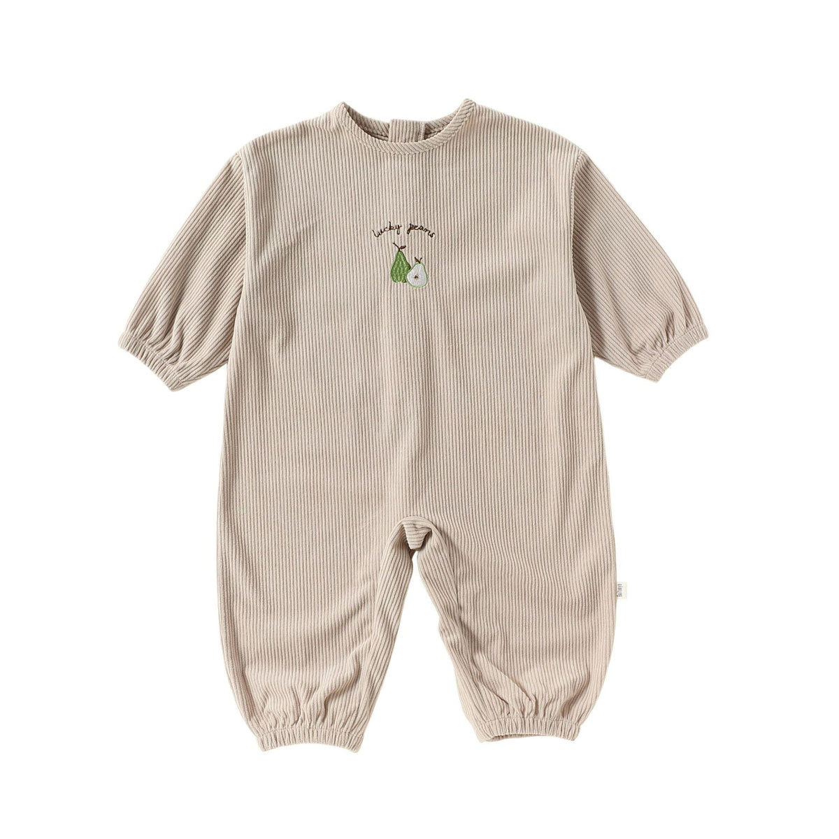 MyKids-USA® Autumn Arrival Baby Kids Unisex Long Sleeves Fruits Embroidered Corduroy Rompers