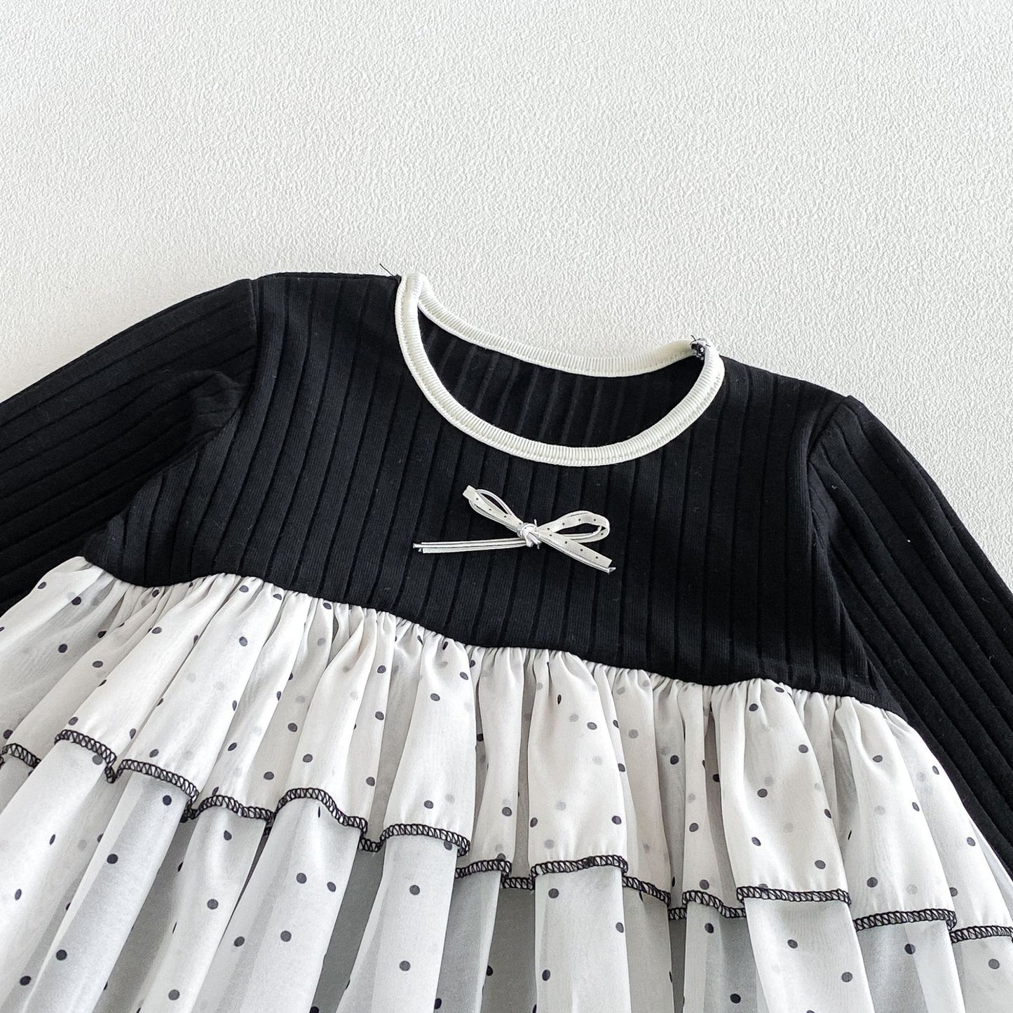 MyKids-USA® Autumn Arrival Baby Girls Long Sleeves Cute Color Patchwork Bodysuit