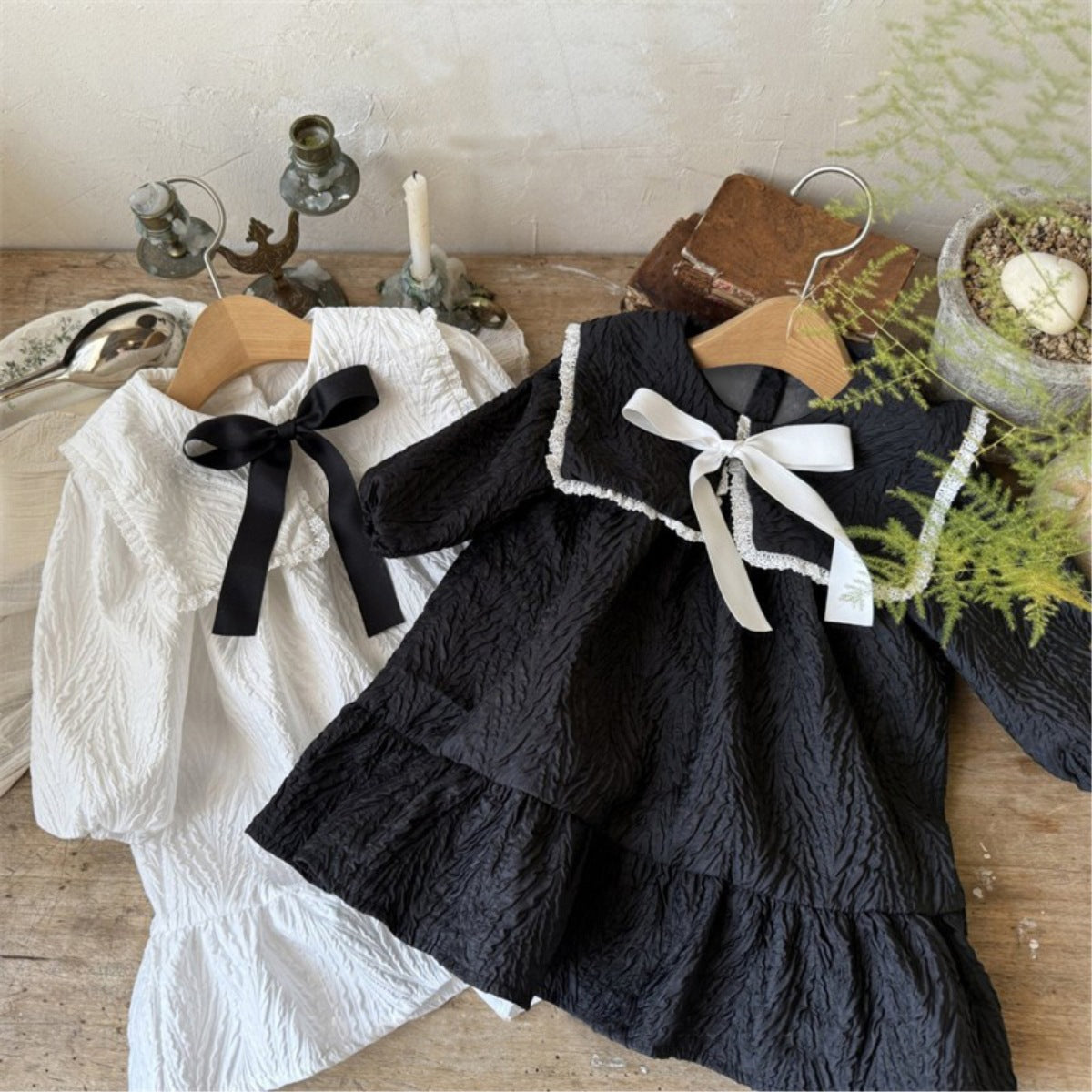 MyKids-USA® Autumn Butterfly-bows Baby Kids Girls Princess Long Sleeves Dress