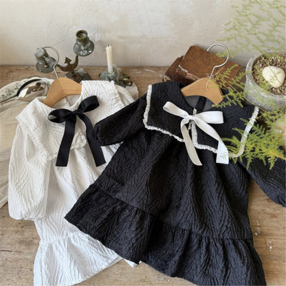 MyKids-USA® Autumn Butterfly-bows Baby Kids Girls Princess Long Sleeves Dress
