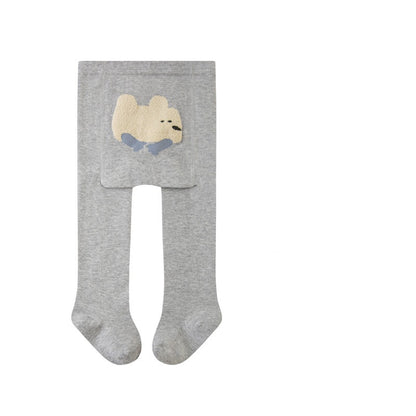 Autumn Baby Girls Breathable Animals Cartoon Pattern Tights, MyKids-USA®, Baby & Toddler Socks & Tights, MyKids-USA - Size/Age - S (6-12M) - Color - Grey -  -  - TR2509292232-C