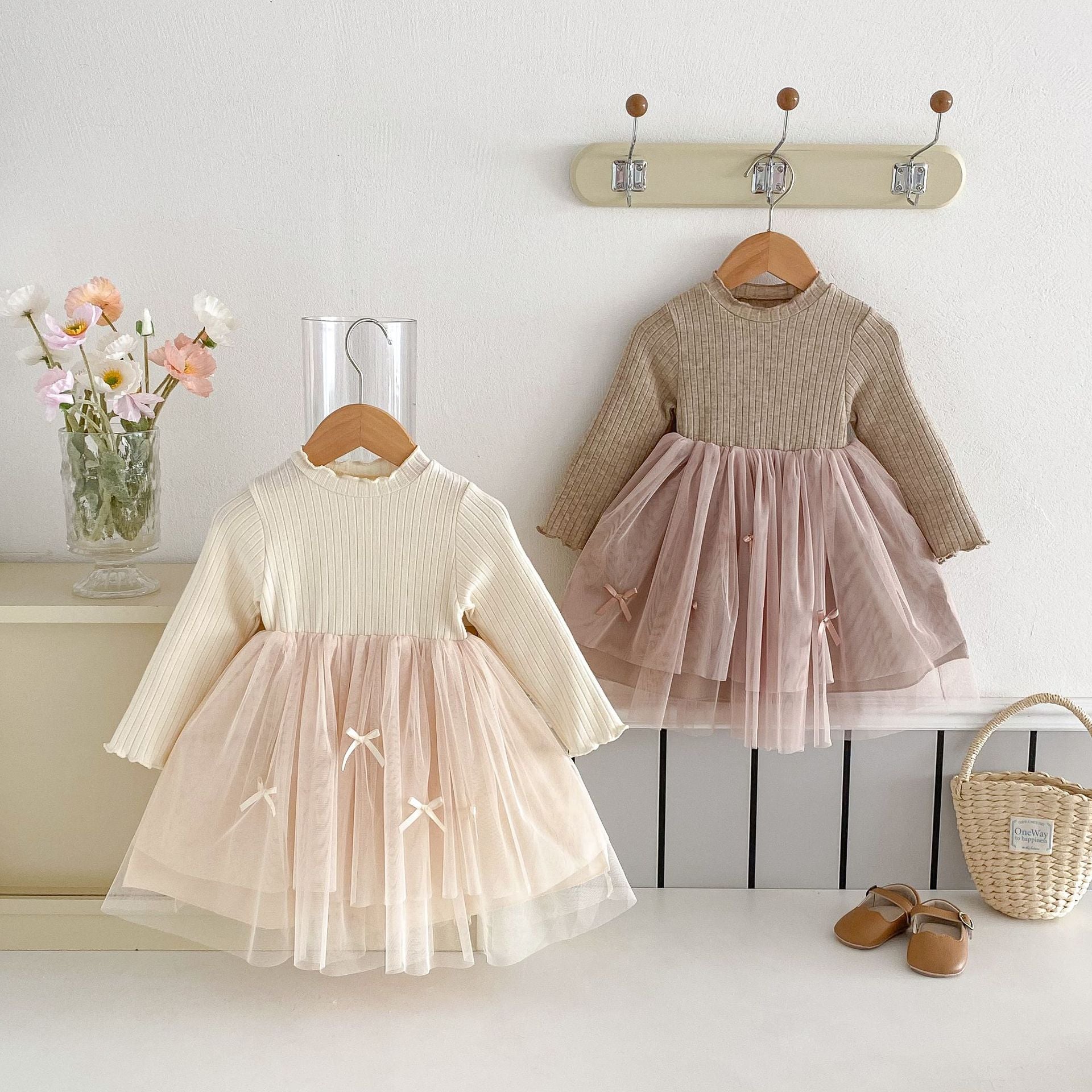 Autumn Hot Selling Baby Kids Girls Princess Long Sleeves Tulle Patchwork Dress with Butterfly, MyKids-USA®, Baby & Toddler Dresses, MyKids-USA -  -  -  -  -  -  - 