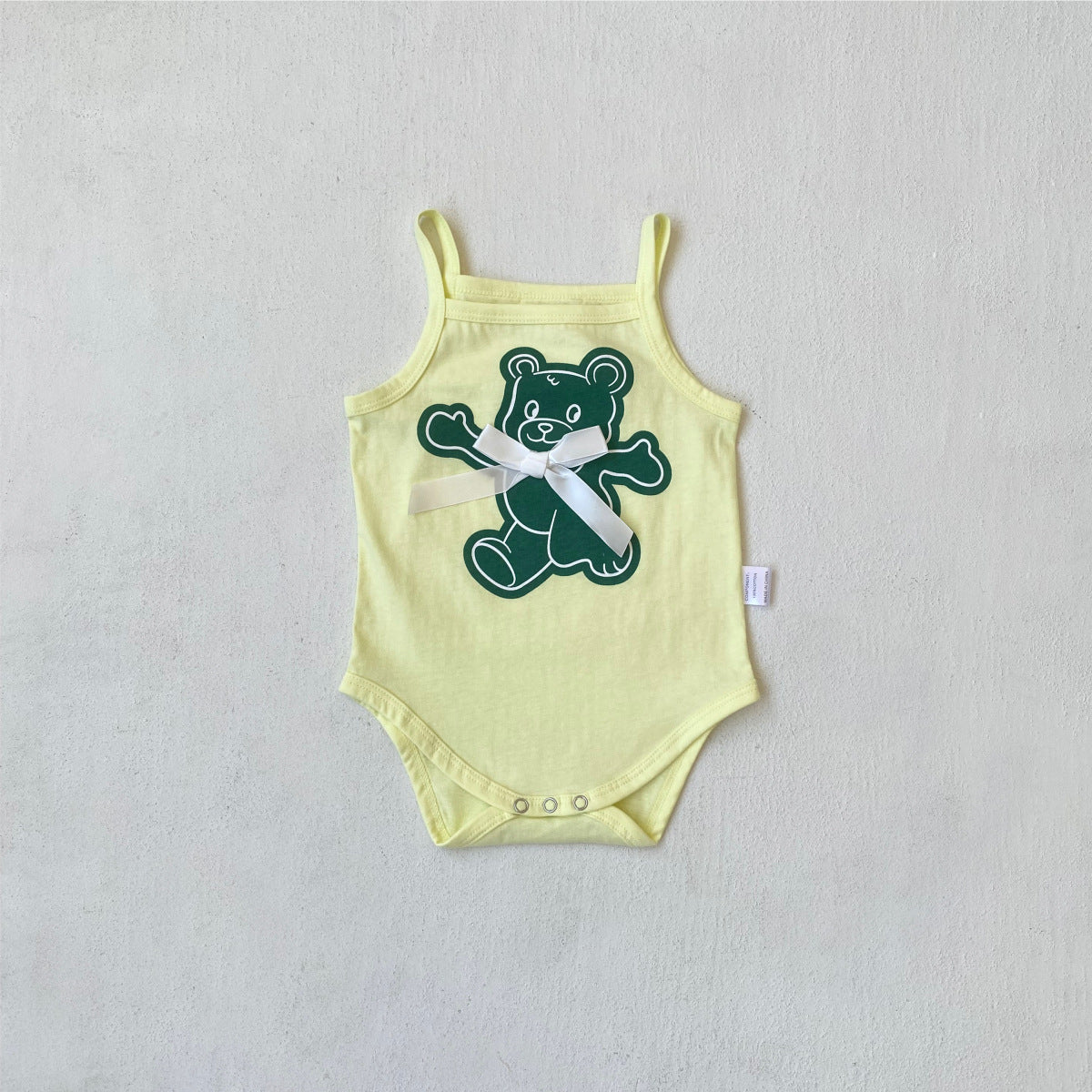 Summer Arrival Baby Sleeveless Cartoon Pattern Bodysuit