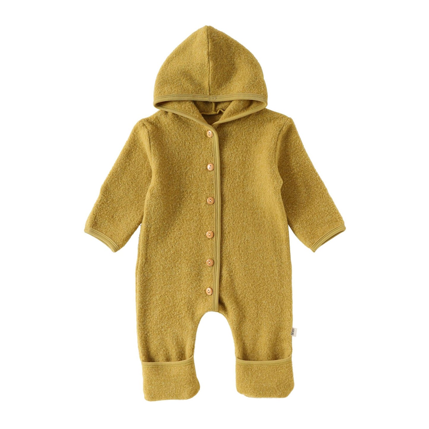 Winter Arrival Baby Unisex Long Sleeves Solid Color Hooded Rompers, MyKids-USA®, Baby One-Pieces, MyKids-USA - Size/Age - 66 (3-6M) - Color - Yellow -  -  - TR2512271018-E.
