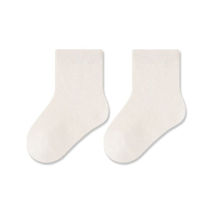 Autumn and Spring Baby Unisex Breathable Hearts Pattern or Solid Color Socks, MyKids-USA®, Baby & Toddler Socks & Tights, MyKids-USA - Size/Age - XS (0-6M) - Color - Beige -  -  - TR2602031113-B.