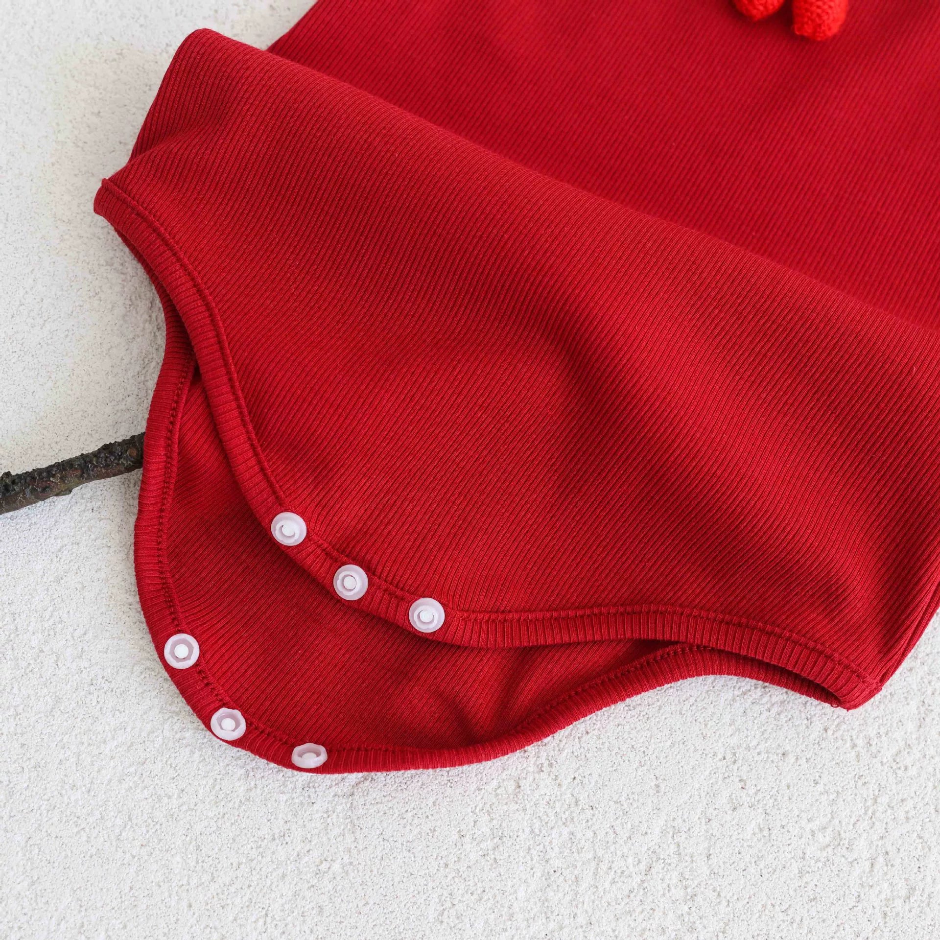 Summer Arrival Baby Girls Cute Red Sleeveless Cherry Decorated Onesies, MyKids-USA®, Baby One-Pieces, MyKids-USA -  -  -  -  -  -  - 