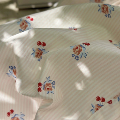 Autumn Arrival Baby Kids Girls Cherry and Floral Pattern Long Sleeves Single Breasted Dress, MyKids-USA®, Baby & Toddler Dresses, MyKids-USA -  -  -  -  -  -  - 