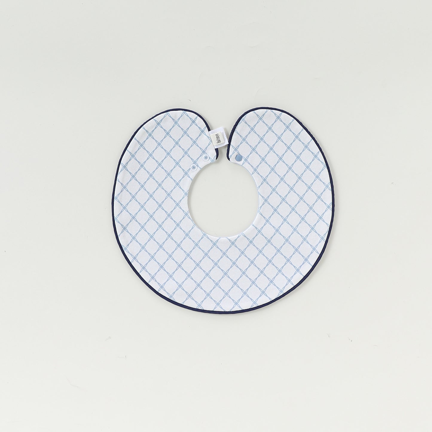 Adorable Simple Pattern Cotton Snap-on Round Shaped Bib, MyKids-USA®, Bibs, MyKids-USA - Size/Age - M (1-3Y) - Color - Light Blue -  -  - TR2601301811-D.