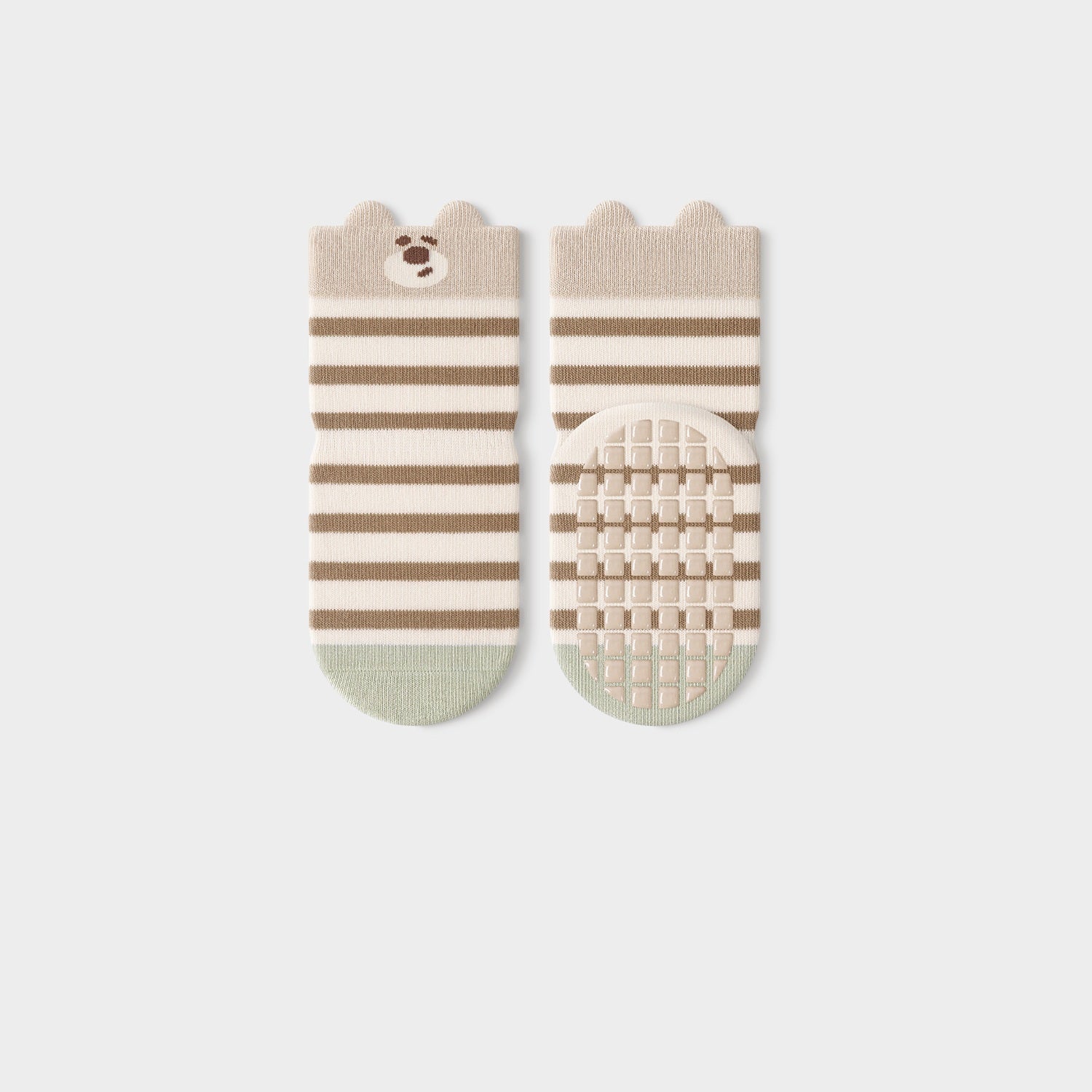 Autumn Baby Unisex Breathable Striped and Cartoon Pattern Cute Socks, MyKids-USA®, Baby & Toddler Socks & Tights, MyKids-USA - Size/Age - S (0-1Y) - Color - Coffee -  -  - TR2511140054-A