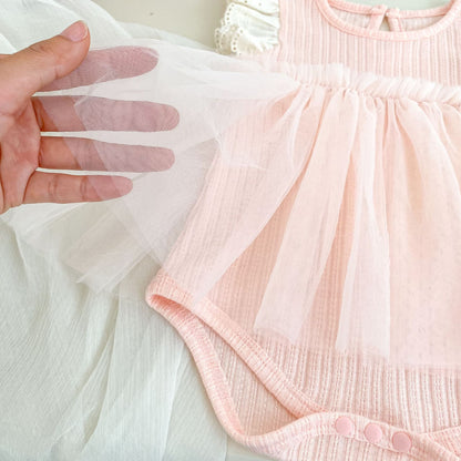 Summer Arrival Baby Girls Fly Sleeves Color Patchwork Bodysuit, MyKids-USA®, Bodysuits, MyKids-USA -  -  -  -  -  -  - .