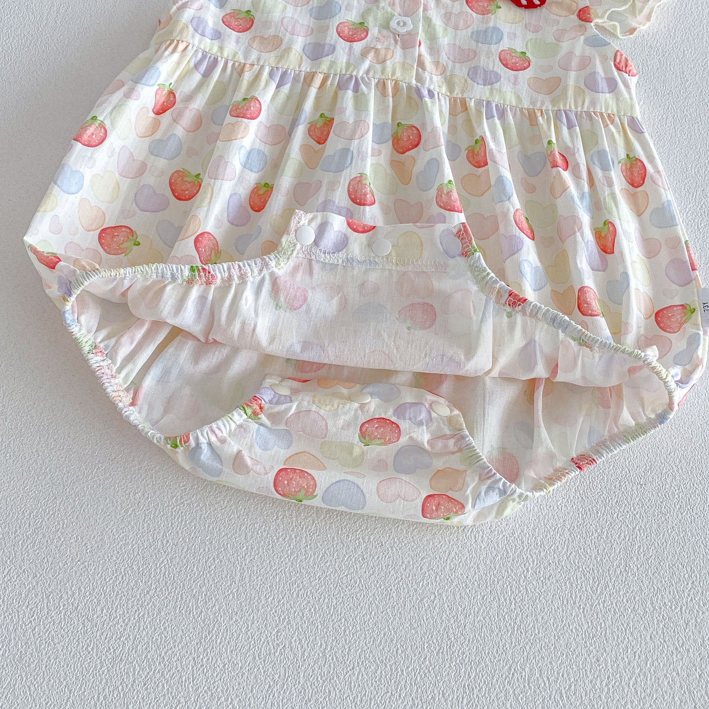 Design Summer Baby Kids Girls Fly Sleeves Fruits Pattern Bodysuit