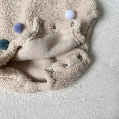 Winter and Spring Arrival Baby Unisex Fluffy Long Sleeves Colorful Balls Pattern Bodysuit, MyKids-USA®, Baby One-Pieces, MyKids-USA -  -  -  -  -  -  - .