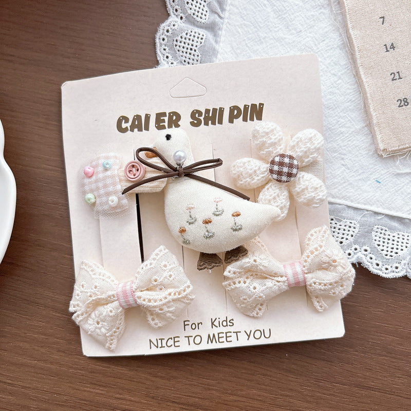 Collection of 5 Cartoon Hair Clips