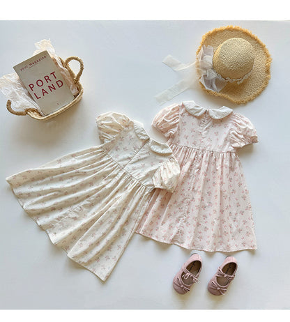 Summer Arrival Baby Girls Short Sleeves Floral Pattern Dress, MyKids-USA®, Baby & Children's Dresses, MyKids-USA -  -  -  -  -  -  - .