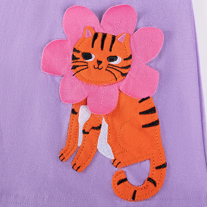 Autumn and Spring Arrival Cartoon and Striped Pattern Long Sleeves Dress for Stylish Girls, MyKids-USA®, Baby & Toddler Dresses, MyKids-USA -  -  -  -  -  -  - 