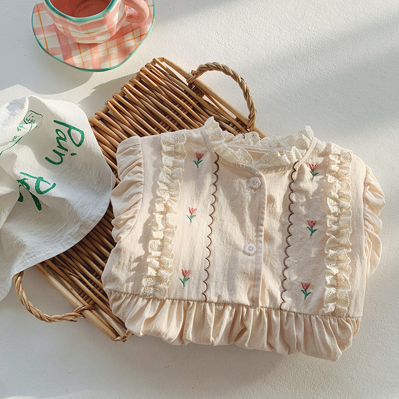 Summer Arrival Baby Kids Girls Cute Short Sleeves Flowers Pattern Embroidered Dress, MyKids-USA®, Baby & Toddler Dresses, MyKids-USA -  -  -  -  -  -  - 