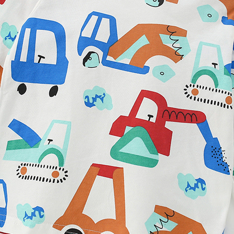 Autumn and Spring Arrival Cartoon Pattern Long Sleeves Top for Stylish Boys, MyKids-USA®, Shirts, MyKids-USA -  -  -  -  -  -  - 