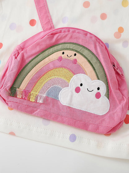 MyKids-USA® Spring and Autumn Baby Kids Girls Polka Dots Pattern Long Sleeves Top