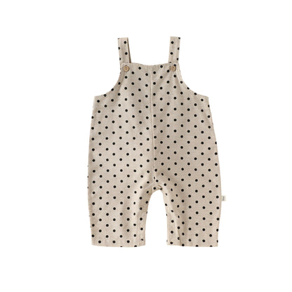 Spring Arrival Baby Unisex Sleeveless Dots Pattern Rompers Overalls, MyKids-USA®, Baby One-Pieces, MyKids-USA - Size/Age - 73 (6-9M) - Color - Apricot -  -  - TR2603062352-A.