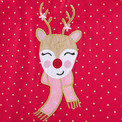 Autumn Arrival Cartoon Animals Christmas Pattern Long Sleeves Crew Neck Dress for Stylish Girls, MyKids-USA®, Baby & Toddler Dresses, MyKids-USA -  -  -  -  -  -  - 