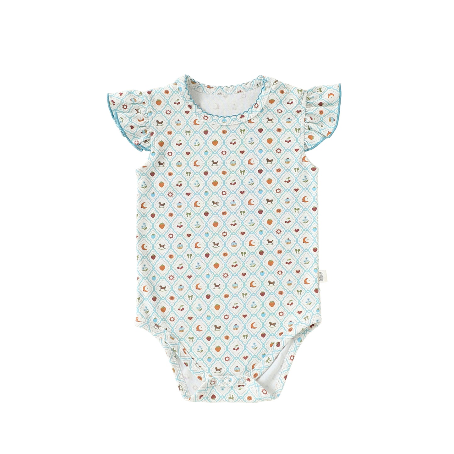 Summer Arrival Baby Girls Fly Sleeves Argyle and Fruits Pattern Bodysuit, MyKids-USA®, Baby & Children's One-Pieces, MyKids-USA® - Size/Age - 66 (3-6M) - Color - Green -  -  - TR2604262342-A.