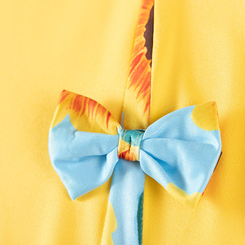 Summer Arrival Butterfly-bows Decorated Fly Sleeves Dress for Stylish Girls, MyKids-USA®, Baby & Toddler Dresses, MyKids-USA -  -  -  -  -  -  - 