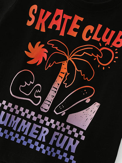Summer Boys’ Letters Pattern T-shirt in European and American Style, MyKids-USA®, T-Shirts, MyKids-USA -  -  -  -  -  -  - .