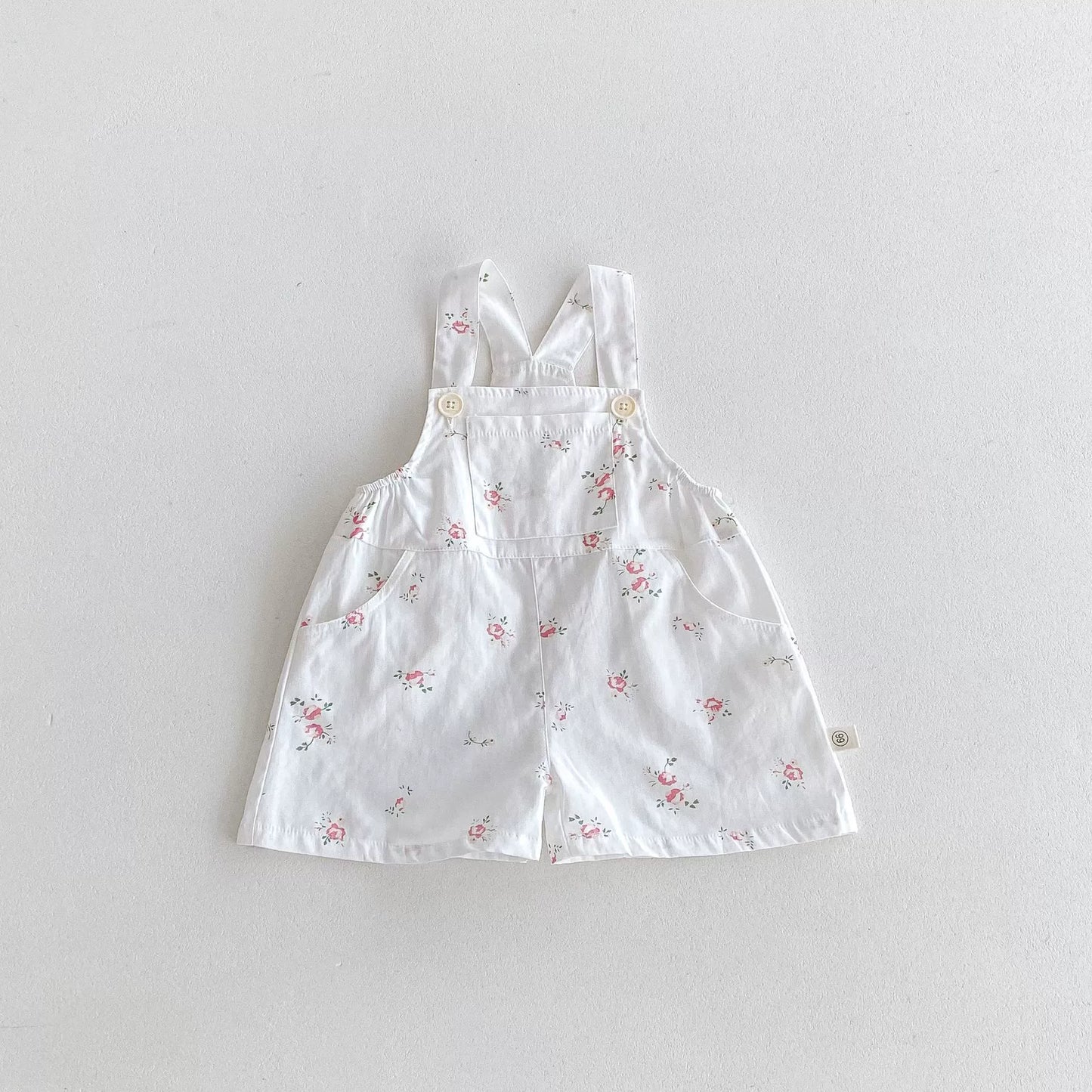 Summer Arrival Baby Kids Girls Sleeveless Floral Pattern Strap Overalls and Pink Vest Clothing Set, MyKids-USA®, Baby & Toddler Outfits, MyKids-USA -  -  -  -  -  -  - 