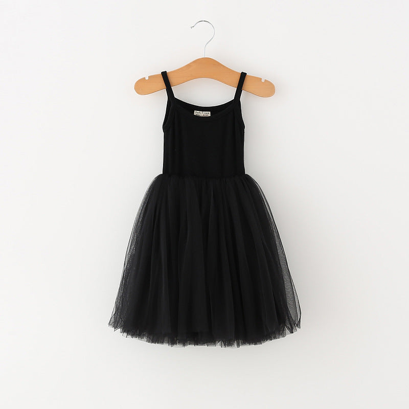 Summer Baby Kids Girls Sleeveless Plain Tulle Patchwork Strap Dress, MyKids-USA®, Baby & Children's Dresses, MyKids-USA -  -  -  -  -  -  - .