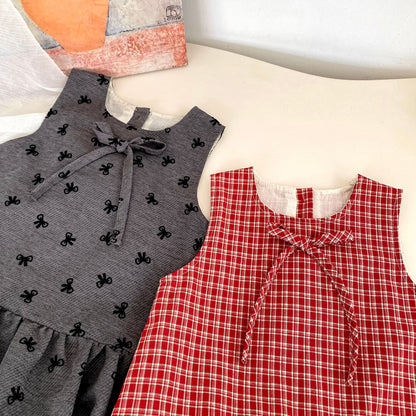 MyKids-USA® Arrival Autumn Baby Kids Girls Sleeveless Dress and Long Sleeves Top