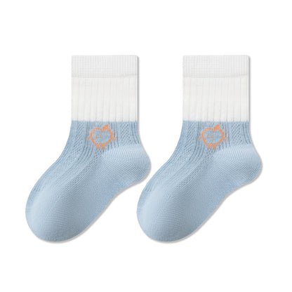 Summer and Spring Baby Kids Breathable Color Patchwork Socks, MyKids-USA®, Baby & Toddler Socks & Tights, MyKids-USA - Size/Age - S (0-1Y) - Color - Blue -  -  - TR2605162206-A.