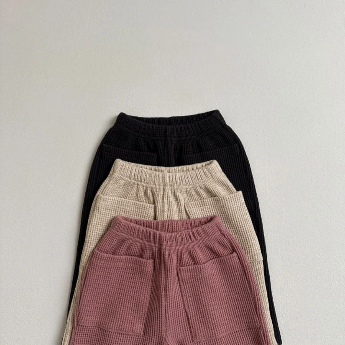 Arrival Baby Kids Boy And Girl Solid Color Waffle Grid Winter and Autumn Casual Pants, MyKids-USA®, Trousers, MyKids-USA -  -  -  -  -  -  - .