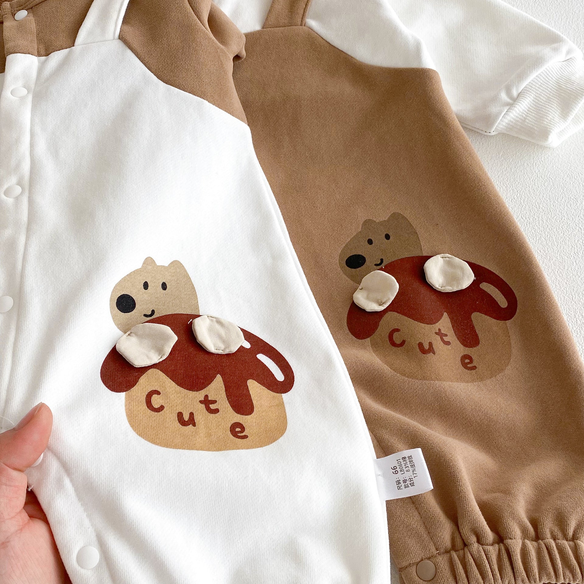 Autumn Arrival Baby Unisex Long Sleeves Cartoon Pattern Color Patchwork Rompers, MyKids-USA®, Baby One-Pieces, MyKids-USA -  -  -  -  -  -  - 