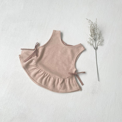 MyKids-USA® Design Autumn Baby Kids Girls Sleeveless Solid Color Plain Vest