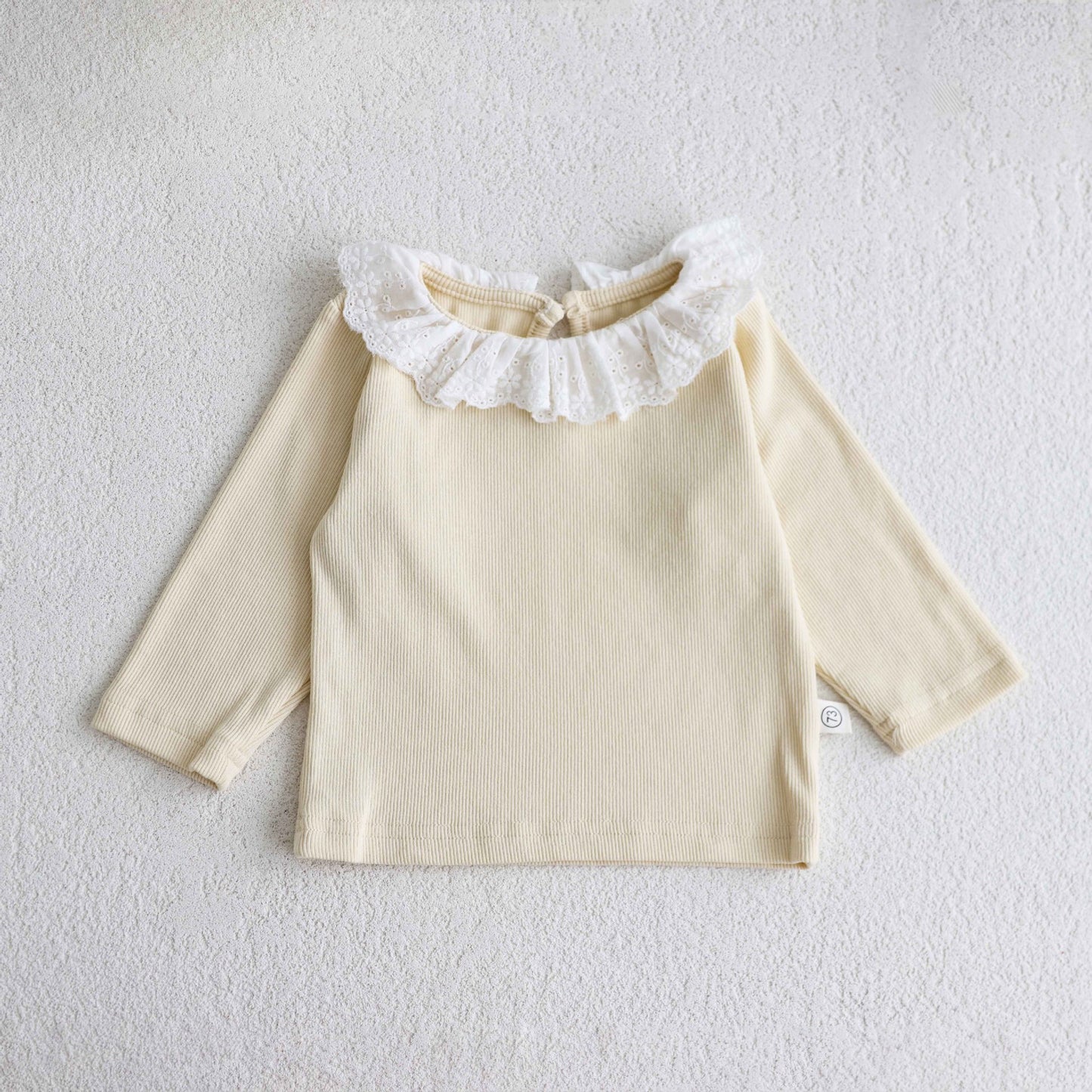 Autumn Arrival Baby Girls Flowers Pattern Collar Color Patchwork Long Sleeves Top, MyKids-USA®, Baby & Toddler Tops, MyKids-USA - Size/Age - 73 (6-9M) - Color - Yellow -  -  - TR2509212348-D