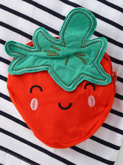 Summer Girls’ Fruits and Striped Pattern T-shirt, MyKids-USA®, T-Shirts, MyKids-USA -  -  -  -  -  -  - .