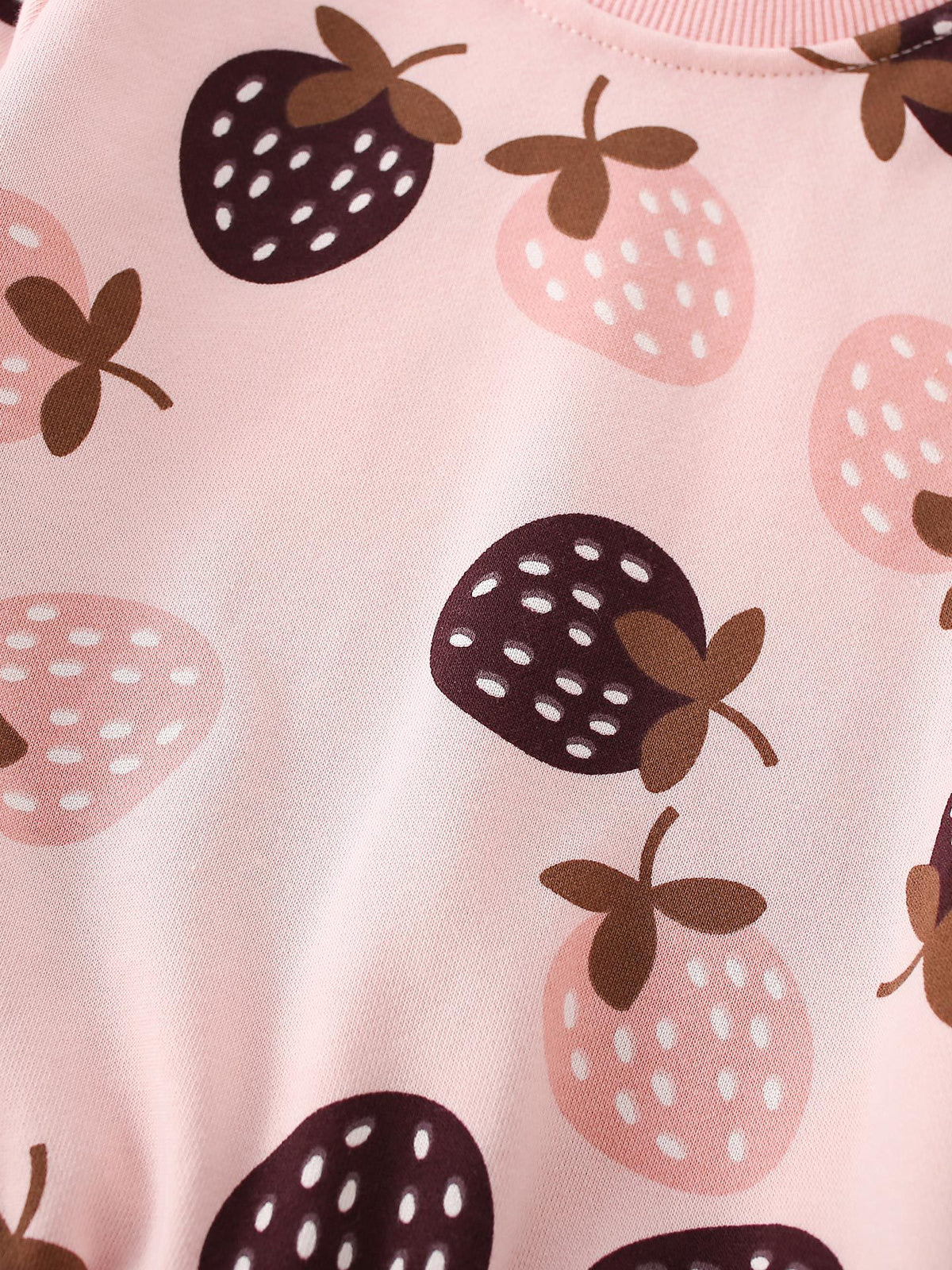 MyKids-USA® Spring and Autumn Baby Kids Girls Strawberry Pattern Long Sleeves Top