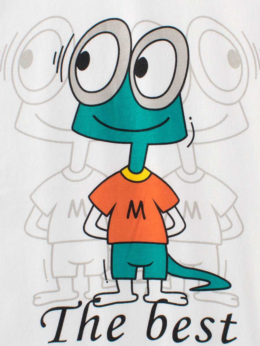 Boys’ Cartoon Animals Pattern T-Shirt In European And American Style, MyKids-USA®, Baby & Toddler Tops, MyKids-USA -  -  -  -  -  -  - 